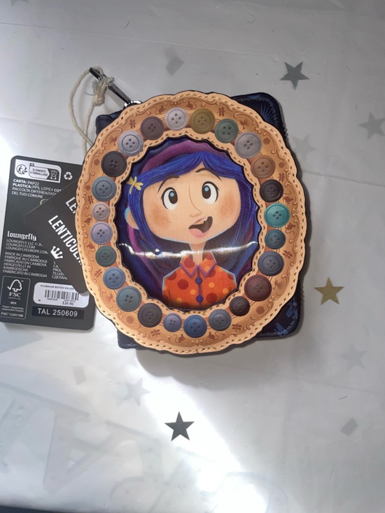 Loungefly Handbags - Loungefly Coraline Portal Button Frame Lenticular Zip Wallet